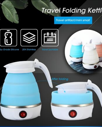 Foldable Kettle 0.6L Silicone Electric Kettle Fast Boiling Portable Camping Travel Picnic