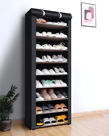 10 Layer Shoe Rack Organizer Dustproof, Nonwoven