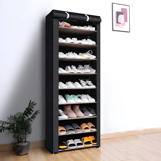 10 Layer Shoe Rack Organizer Dustproof, Nonwoven