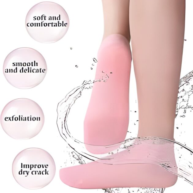 Silicone Socks Moisturizing Gel Socks and Preventing Dryness Cracked Dead Skin