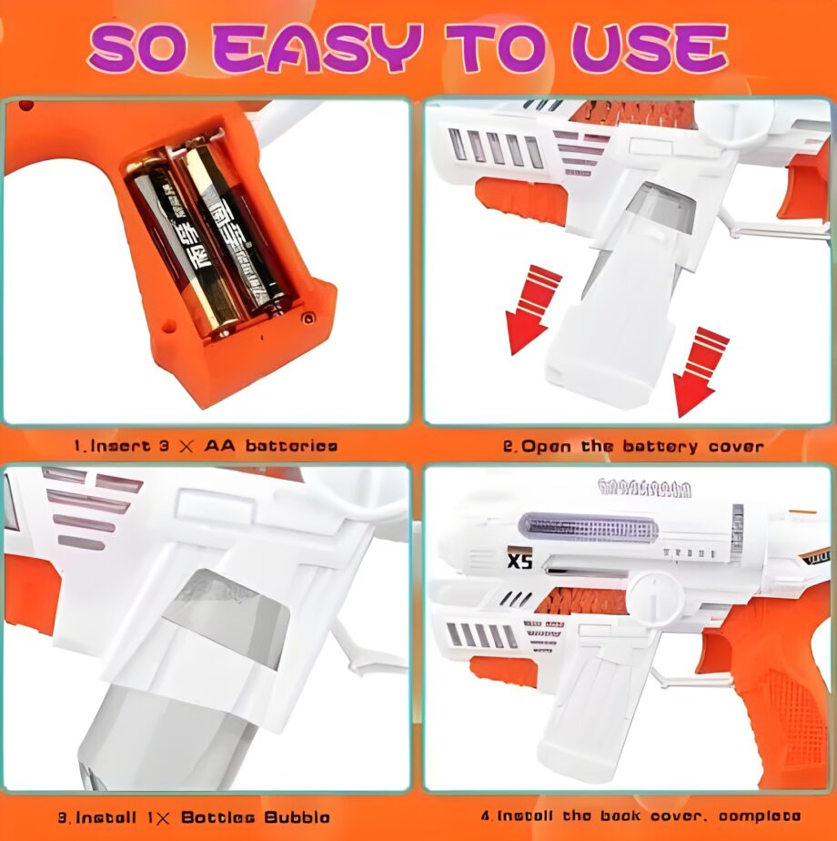 Bubble Gun with Lights and Music