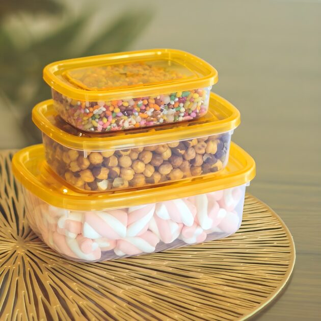 Crisper Food Container (Pack of 3)