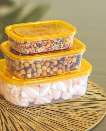 Crisper Food Container (Pack of 3)