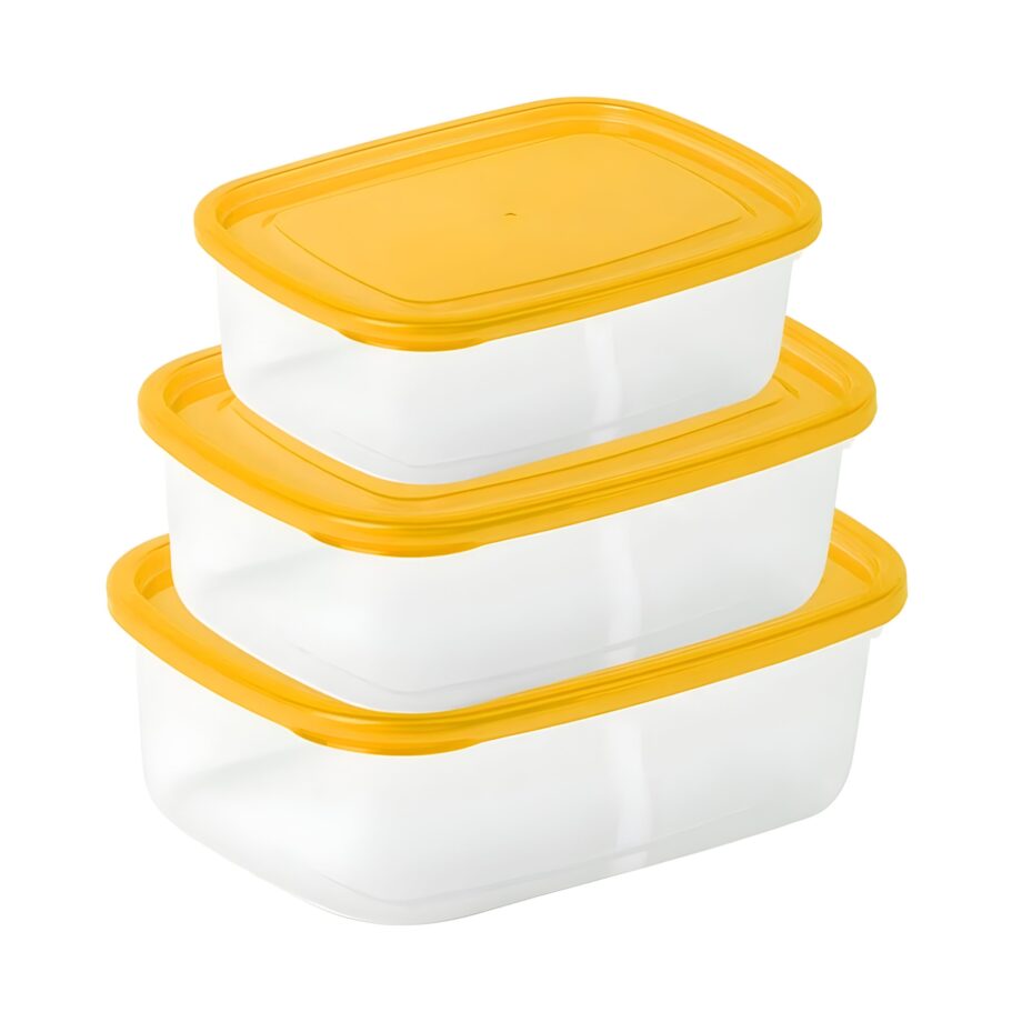 Crisper Food Container (Pack of 3)
