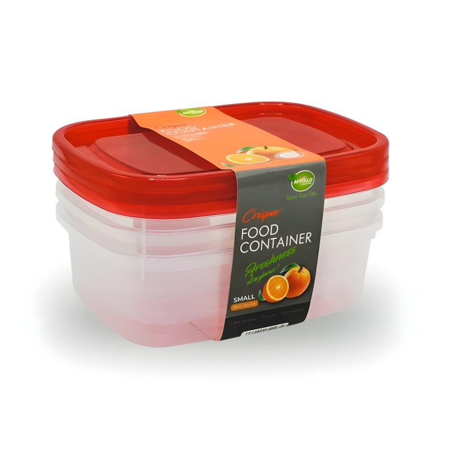 Crisper Food Container (Pack of 3) – (600ml)