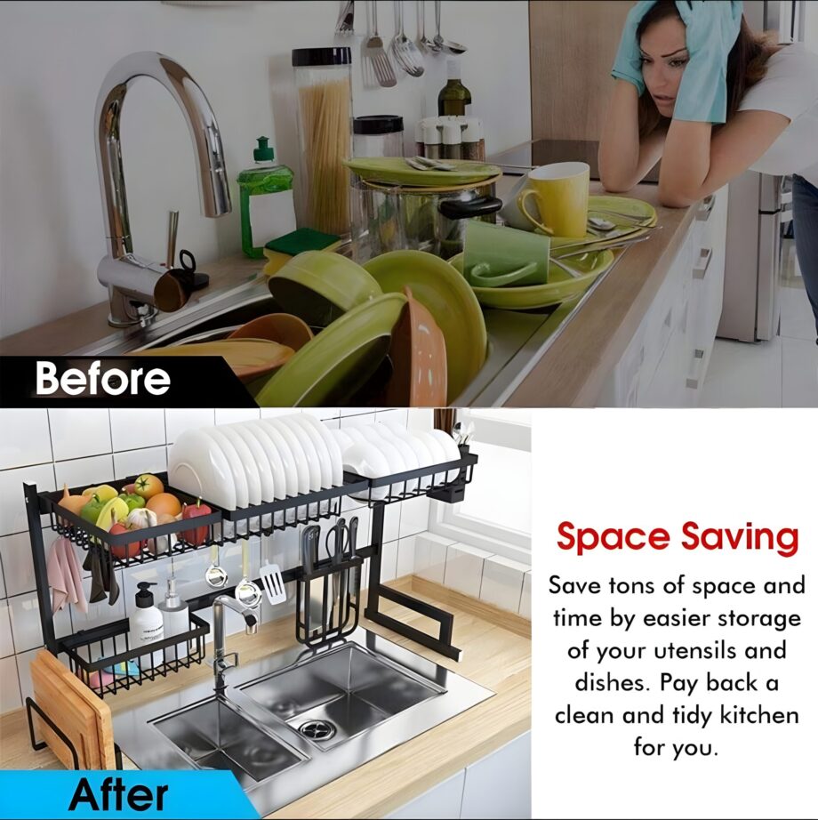 Kitchen Rack Over The Sink Dish Drying Rack