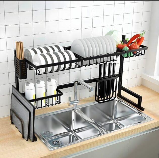 Kitchen Rack Over The Sink Dish Drying Rack - Image 2