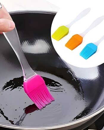 Silicon oil brush with crystal handle