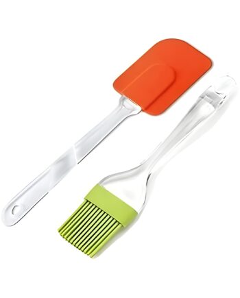 2pc Silicon Spatula and Oil Brush