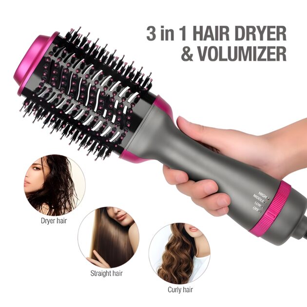 One Step Hot Air Brush (dryer + Styler) - Image 4