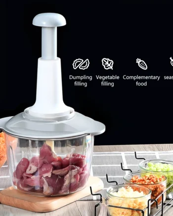 1.5(Liter) Pat push manual press vegetable cutter multi-functional