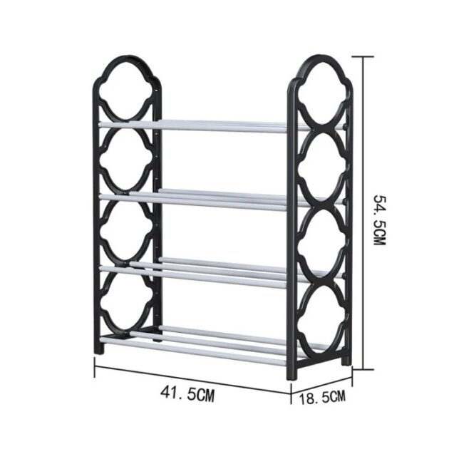 5 Layer Plastic Floor Standing Shoes Rack - Image 4