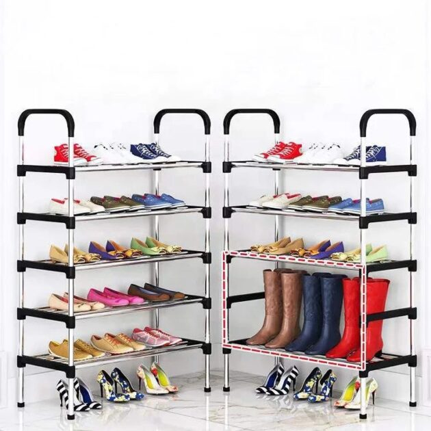 5 Layer Stainless Steel Shoe Rack - Image 2