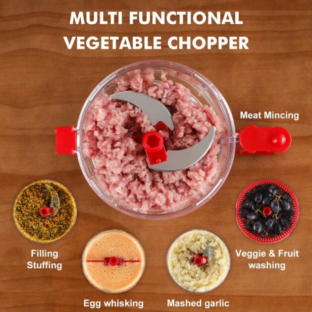 Hand Pull Food Chopper Vegetables Multifunctional Food Processor - Image 4