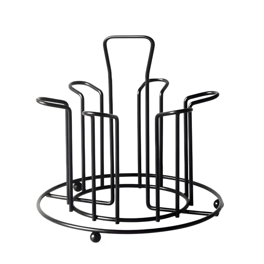 6pc Glass Stand Elegant Design, Kitchen Organizer