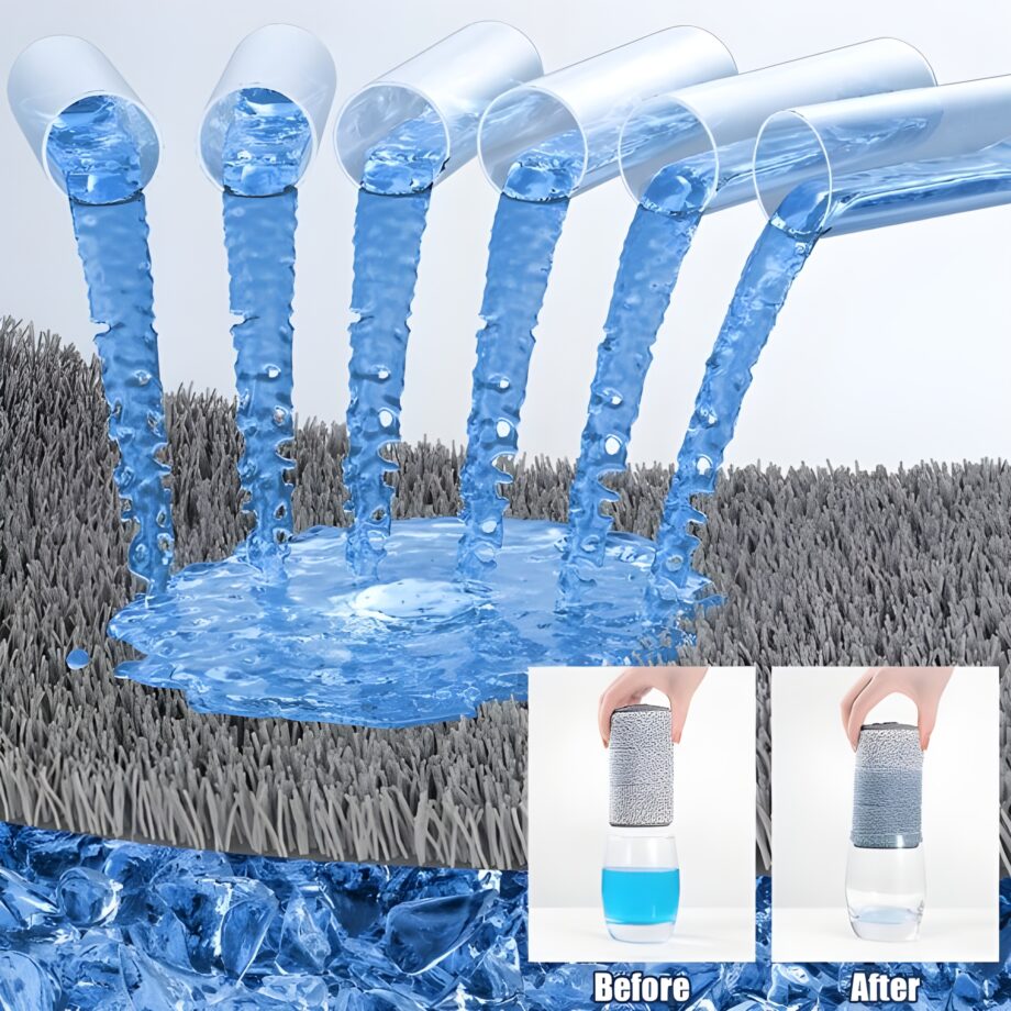 Cleaning Mop 360° Rotatable Adjustable Corner Mop Self Squeezing