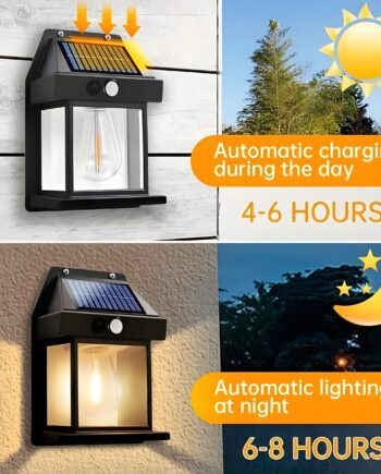 Outdoor Solar Tungsten Wall Light