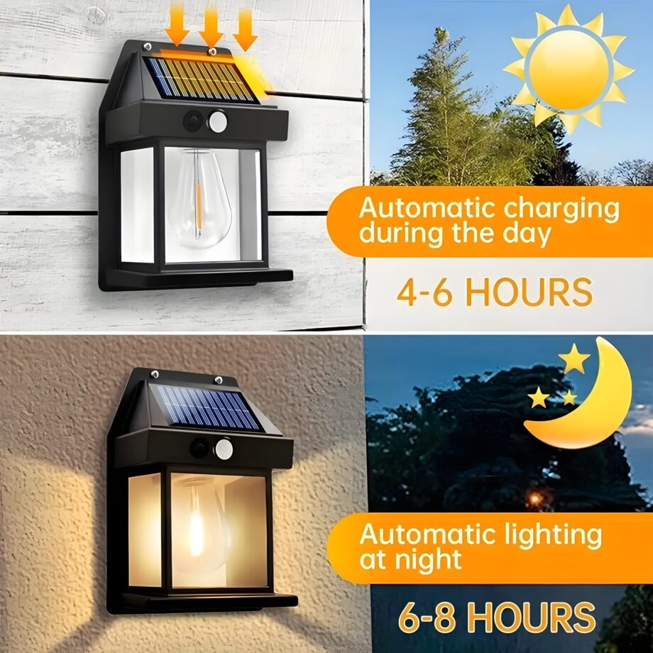 Outdoor Solar Tungsten Wall Light