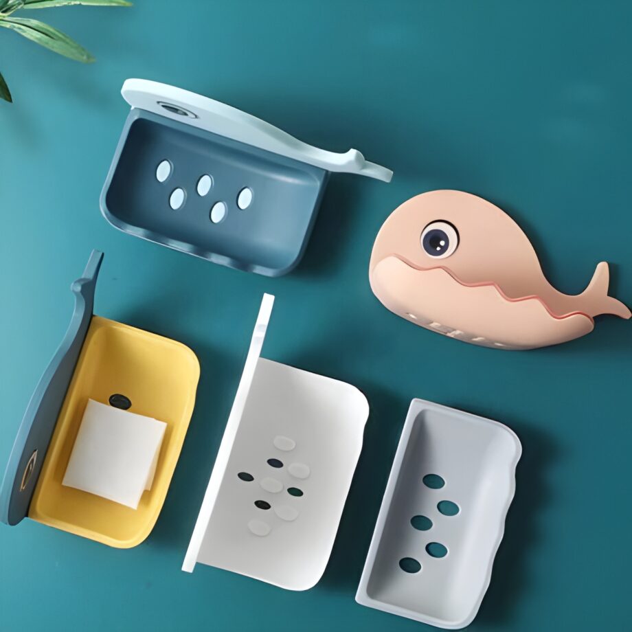 Whale Shape Soap Box Bathroom Drain