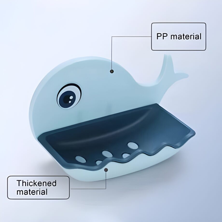 Whale Shape Soap Box Bathroom Drain