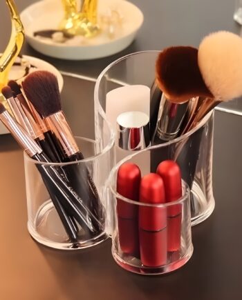 Acrylic brush holder