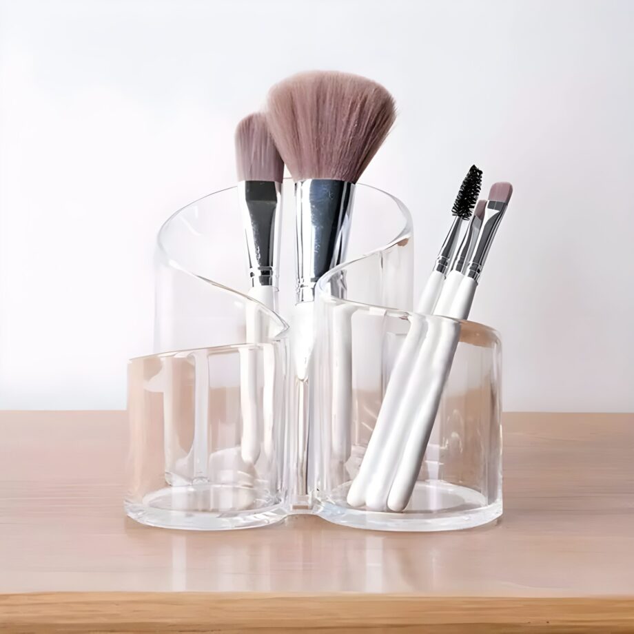 Acrylic brush holder