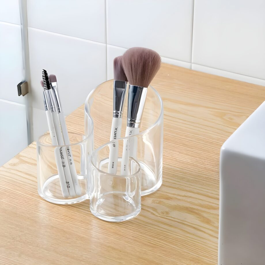 Acrylic brush holder