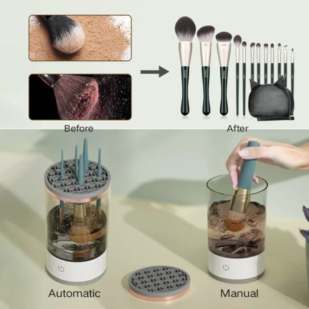 USB Electric Makeup Brush Cleaner - Image 9